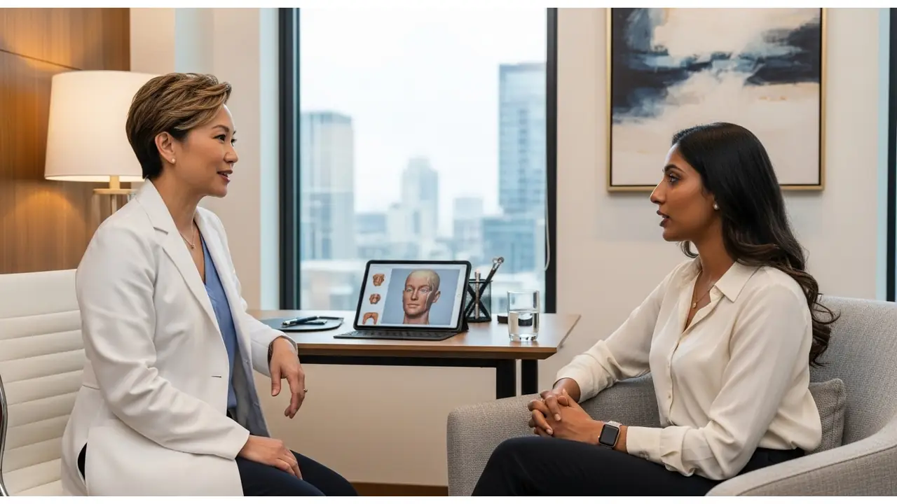 Plastic surgeon in California clinic